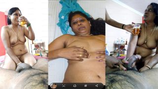 Malayalam Drinking Aunty Blowjob Fucked