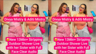 New Aditi Mistry Stripping Outdoor Shower – Her Sister Divya M!stry Full Face