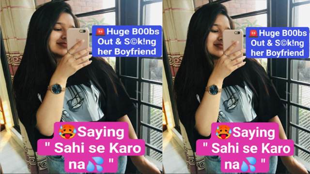 Latest Trending Sucking her Boyfriend – Giving Amazing Blowjob Video Watch