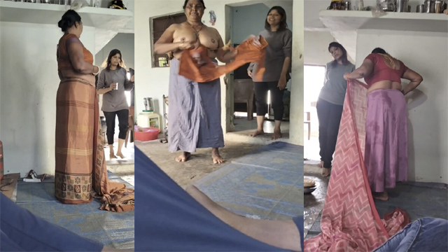 Naughty Mom Changing After Bath – Infront Him And Her Sis Porn